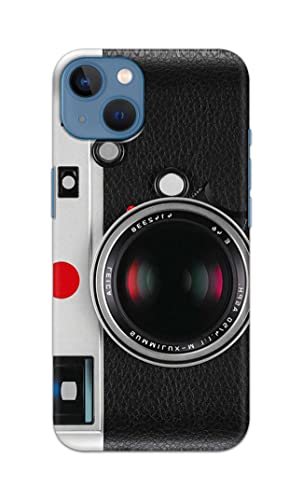 Image of Printed Hard Back Cover Case for Apple iPhone 13 Back Cover (Vintage Camera) -702