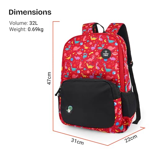 Image of Nasher Miles Polyester Backpack | Ideal for Preschool, Kindergarten, College, School, Office& Travel | Toddler, Girls, Boys, Men, Women