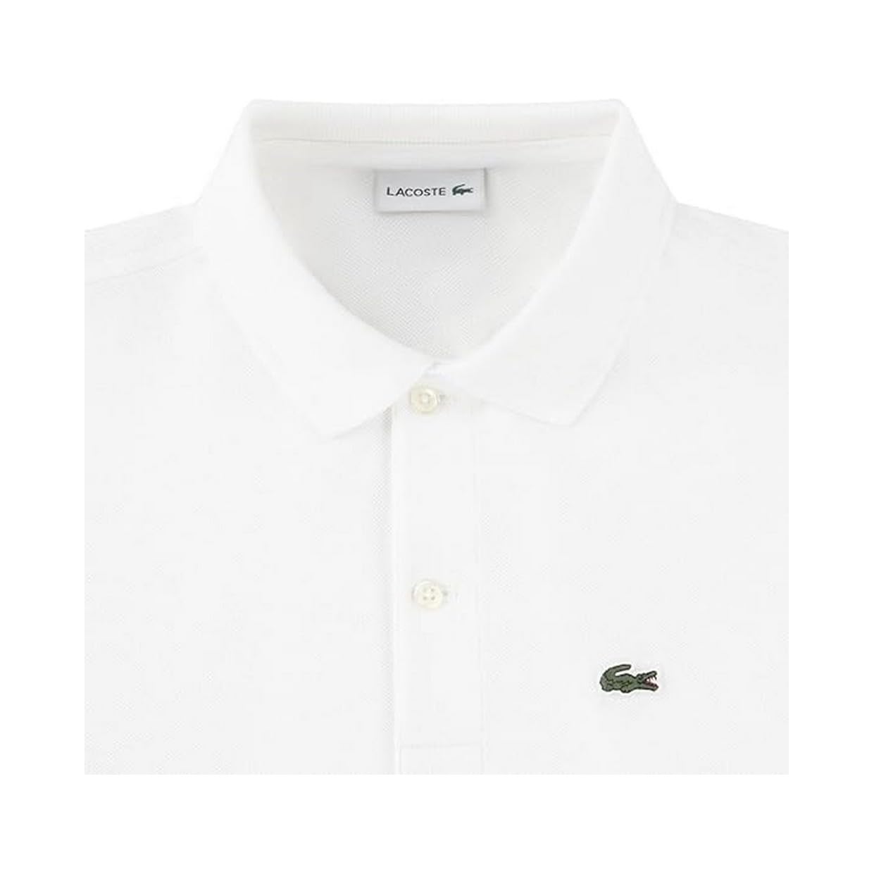 Lacoste Polo in piqué piccolo non organico Lcb per bambino (Confezione da 1), bianco, 10 anni