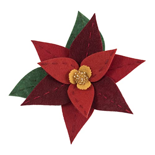 Trimits Kit de feutrage avec broche, Poinsettia Cover