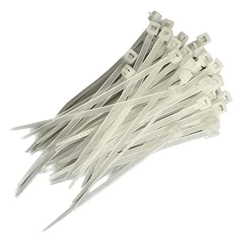 releasable Cable Ties Amazon 50 Pieces (3.6mm x 100mm, Natural) Cover