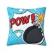 Funda De Cojínes 45x45cm Burbuja de Pow de Bomba cómica Funda De Cojín Hogar Decorativo Almohada para Sofá Dormitorio Sala Cama Hogar Coche Sillas