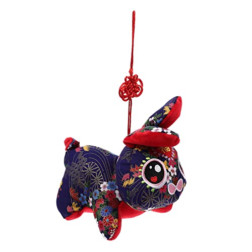 Toddmomy año de Las muñecas de Conejo Home Decoracion Stich Peluche decoración Fiesta Juguete de Peluche pou Peluche Juguete de la Mascota del Conejo año de la muñeca de Conejo algodón Blue