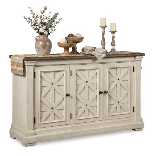 Signature Design by Ashley Bolanburg Dining Server Buffet Cabinet, 3 Doors