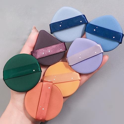 Image of Makeup Sponge Puff Set with Case - Ultra Soft Beauty Blender Sponges for Liquid, Cream & Powder - Reusable, Latex-Free, Low Absorption Makeup Pads - Easy to Clean, Face Puff Cleaner for Travel & Daily Use (Beauty Blender 7)