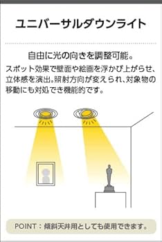 Amazon.co.jp: コイズミ照明 LEDユニバーサルダウンライト 中角