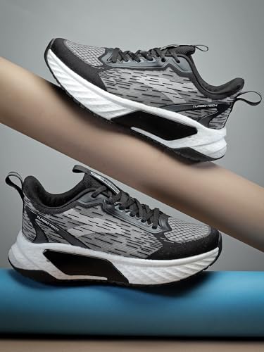 Image of Action | Athleo | TURBO-501 | Men's | Lace-Up | Running | Shoes | Trendy | Lightweight | Comfortable | Durable | Sports | Shoes