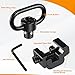 PUKESI 2 Pack Picatinny QD Sling Mounts, 1.25
