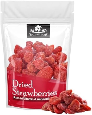 Dried Strawberries - 150gm - Naturally Dehydrated Candied Strawberry dry fruit