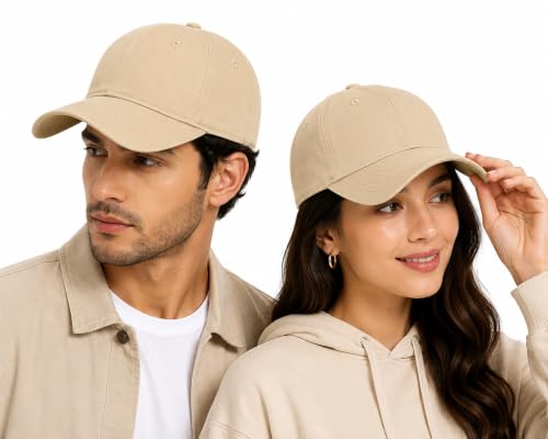Image of Branded Cap for Men Women Unisex Boy's Girl's Topi Adjustable Strap Free Size Cotton Summer Sports Cricket Gym Dance Free Size
