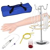 静脈注射練習キット 採血練習キット 静脈注射用モデル 採血キット 点滴練習キット 注射練習用 腕模型 再利用可 筋肉注射練習キット 穿刺訓練用ツール 実物質感 ナースト/医学生/医師/看護師/講師訓練用(日本語説明書付き)