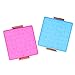 Toyvian Double Sided Geoboard for Kids 6.3X5.5 Inch Educational Peg Board Mathematical Manipulative for Elementary Classroom and Home Learning