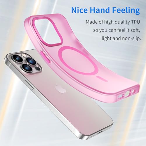 Coque iPhone 13 Pro Max rose compatible MagSafe avec protège-écran mat - 7