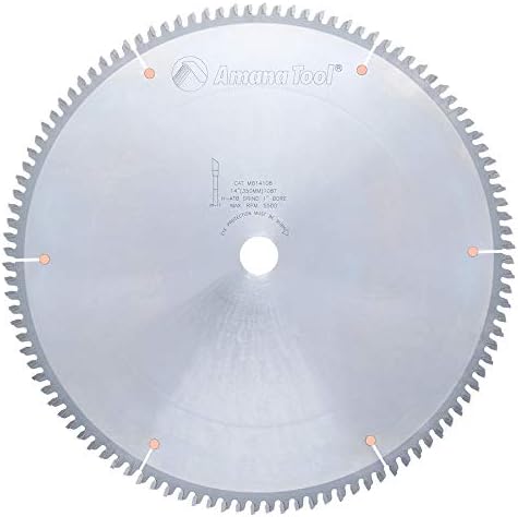Amana Tool - MB14108 Carbide Tipped Double-Face Melamine 14 Dia x 108T H-ATB, -6 Deg