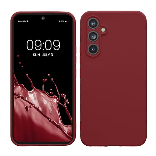 kwmobile Handyhülle kompatibel mit Samsung Galaxy A54 5G Hülle - Handy Case aus weichem Silikon in Bordeaux Violett