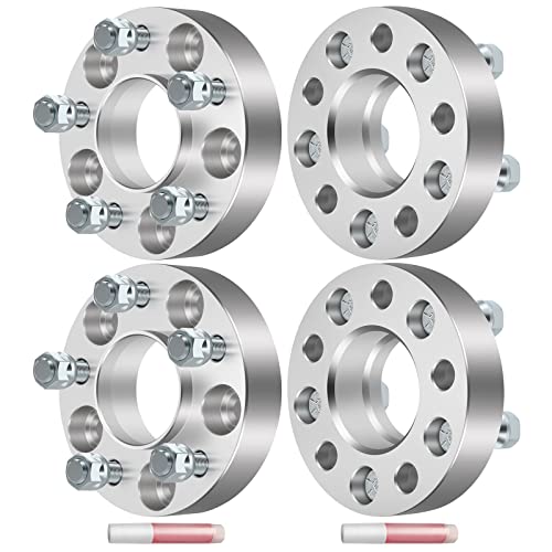 ECCPP 4pcs 5 Lug 5x4.5 to 5x4.5 Hub Centric Wheel Spacers 1.25 inch 5x114.3mm to 5x114.3mm 70.5mm for Mustang for Edge for Crown for Victoria with 1/2" Studs