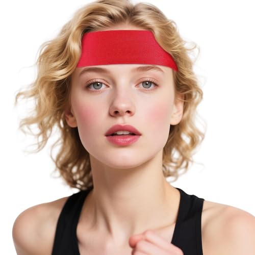 PATKAW Diadema Deportiva de Poliéster para Hombre y Mujer, Antideslizante y Cómoda, Adecuado para Entrenamientos y Actividades Deportivas