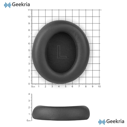 Almohadillas Reemplazo Geekria Compatibles con Anker Soundcore Life Q30, Life Q35, Cojines para Auriculares (Negro) miniatura 6