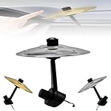 2025 Mini Car Crash Cymbal Air Vent Clip – Easy Clip-On Durable Drum Cymbal for Car Interior – Fun Dashboard Accessory for Musicians, Drummers, Music Lovers, and Car Enthusiasts (A)