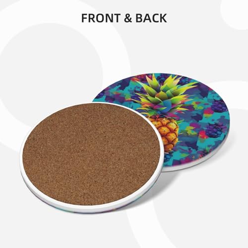 Dessous de verre en céramique colorés, une idée cadeau idéale pour la crémaillère - 3