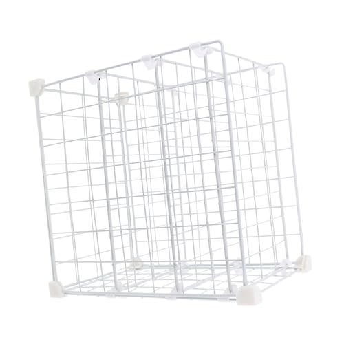 IMIKEYA Estante Organizador Metálico para Refrigerador y Congelador Rejillas Ajustables para Almacenamiento de Despensa y Sobras Instalación sin Herramientas