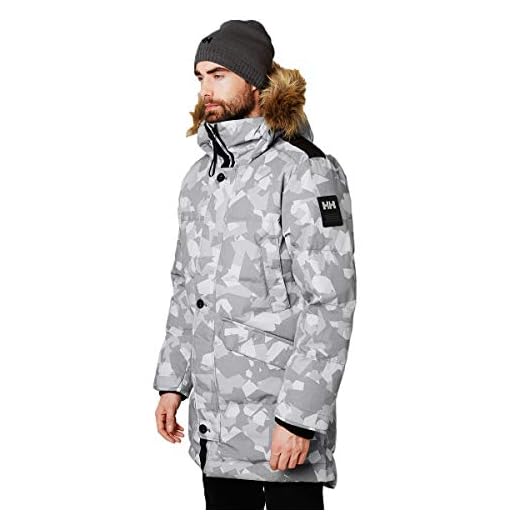 Helly Hansen Barents Parka, Hombre, 971 Quiet Shade Camo, S