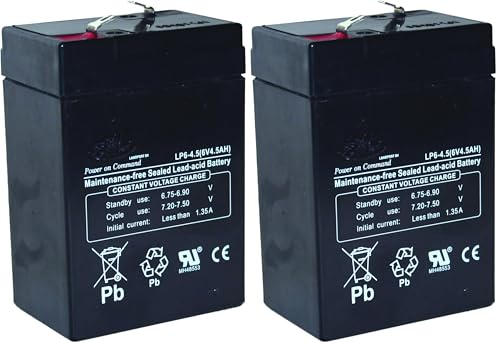 TASHIMA - Batterie Motoculture TASHIMA - 6V - 4,5A - Pour Lampe Rechargeable - Durable - Entretien...