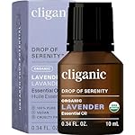 Cliganic Organic Lavender Essential Oil - 100% Pure Natural Undiluted, for Aromatherapy Diffuser | Non-GMO Verified (Packaging May Vary)