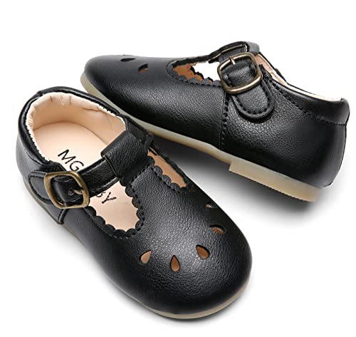 Dadawen Girl's Classic Mary Jane School Uniform Shoes Flat Dress Shoes Black Us Size 10.5 M Little Kid #TOP3