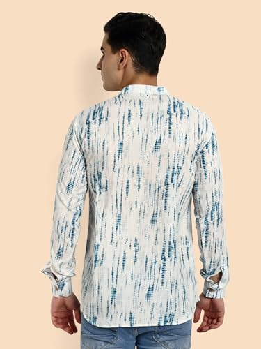 Image of Vardha Men's Cotton Printed Short Kurta with Comfortable Fit and Simple Style and Regular Look | Kurta for Men