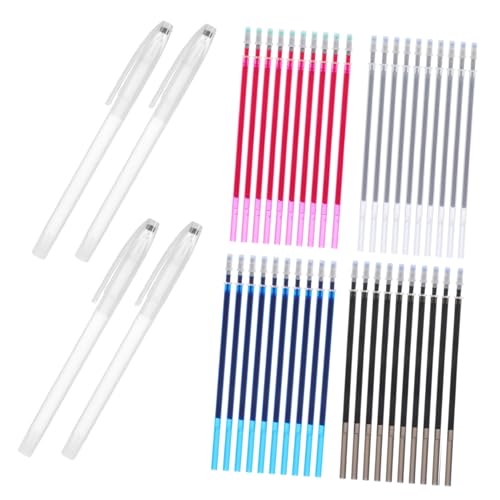 Veemoon 1Set Water Soluble Fabric Marker Pen Refills for Embroidery and Sewing Automatic Disappearing Ink Easy to Use for Cross Stitch and Crafting Projects