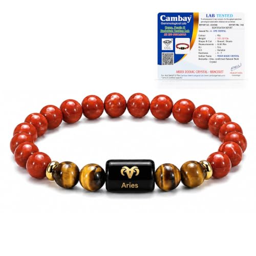 Image of Zodiac Bracelet for Men & Women | 12 Zodiac Signs & Rashi Collection | Natural Crystal Bracelets | Lab Tested Natural Stones | Premium Gift Box & Velvet Pouch