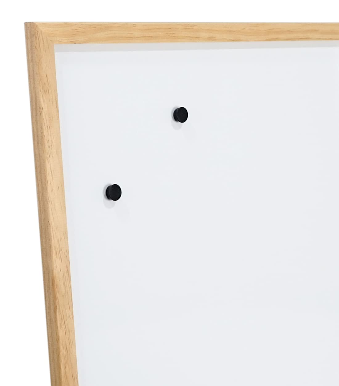 CHELY INTERMARKET Pizarra Blanca Magnética 90X60 CM Marco Madera Marrón Kit Completo Con Rotulador Borrador Imanes Oficina Casa Escuela Planificador Mensajes Tareas Reuniones Pared Horizontal