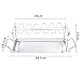 Produktbild Hähnchenschenkelhalter mit Tropfschale für Backofen Smoker Grill, Hukz 14 Keulen Edelstahl Hähnchenschenkel Rack Grillgestelle, BBQ Chicken Leg Wing Grill Rack Halter, Grillfans