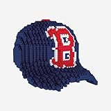 MLB Boston Red Sox 3D BRXLZ Baseball Cap Building Blocks, Size 10.25, Multicolor