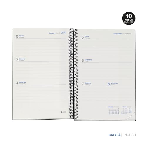 Miquelrius, School Diary 2024-2025, September 2024 to June 2025, Size 117 x 174 mm, Week View, Recycled Cover - Image 3
