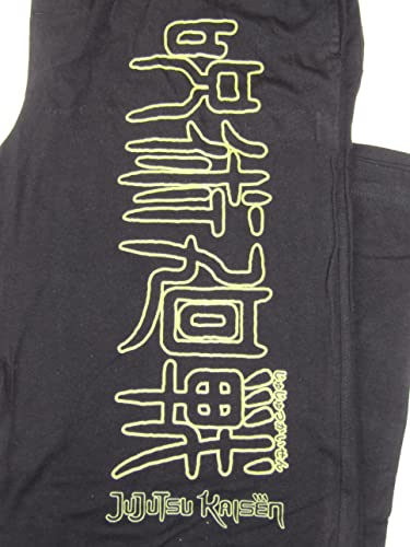 Bioworld Jujutsu Kaisen Kanji Logo Men's Black Sleep Pajama Pants2