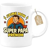 Ciblez le cœur de papa avec ce cadeau original et personnalisé! Que ce soit pour un anniversaire, la fête des pères ou comme cadeau de Noël, cette tasse apporte une touche d'humour et de chaleur dans la routine de votre père.
