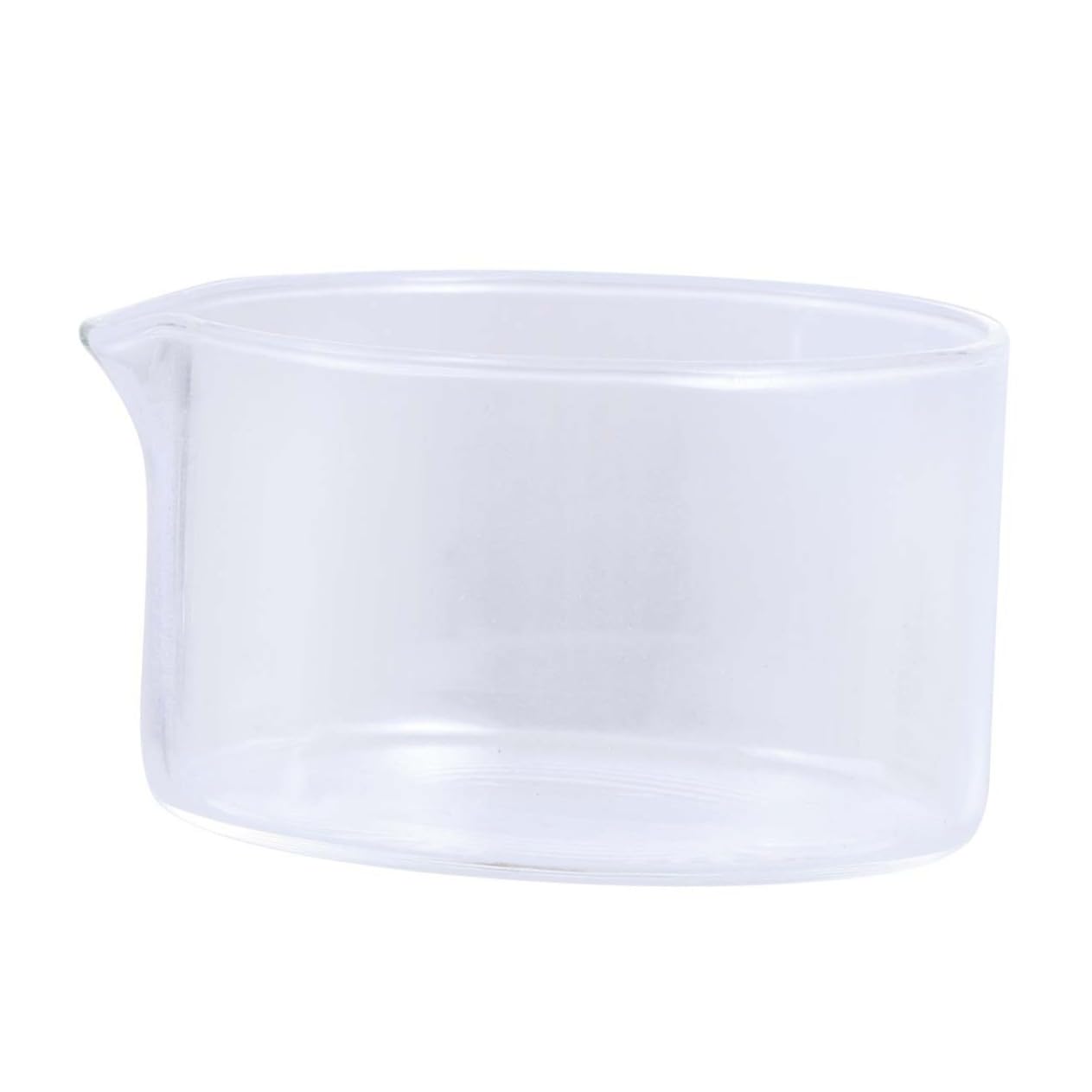 CIYODO 80mm Glass Crystallizing Dish Airtight Food Container Baking Soda Lid Sugar Bowl Spout Lab/School/Home Accessory