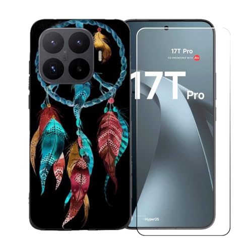 CongJiaLingXi�P�[�X�K�p�� Xiaomi 17T Pro (6.83") + �������ꂽ�K���X�X�N���[���v���e�N�^�[�A�_��ȃV���R�[���V�F���o���p�[TPU�ی�J�o�[�̂���,BST3