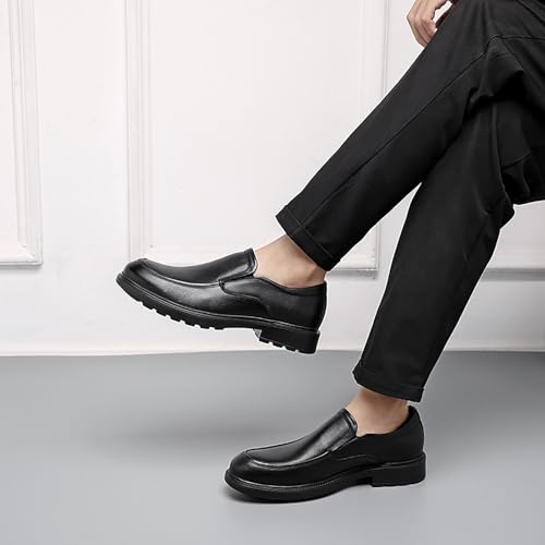 Men's Leather Shoes Anti-Slip Lightweight Formal Business Wedding Casual Wear with Comfortable Arch Support4