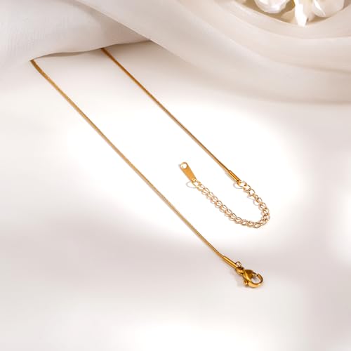Image of Rubans Demi Fine Stainless Steel Pendant Chain Daily Gift for Women & Girls