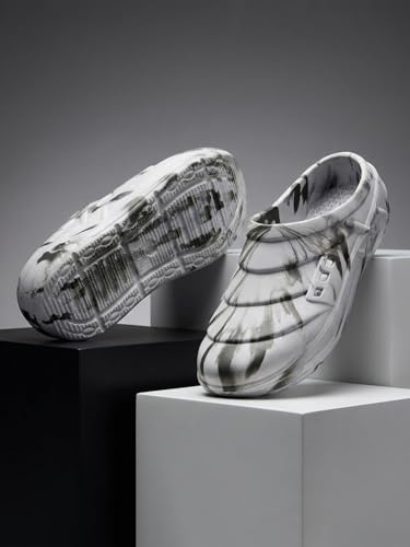 KOBURG Plasma Pro Marble Clogs for Men - Gray Grey M - Image 3