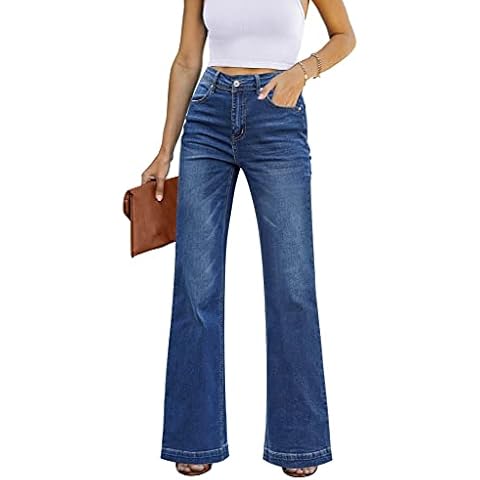GRAPENT High Waisted Wide Leg Jeans Cover
