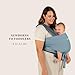 Moby Baby Wrap Carrier Easy-Wrap for Newborns to Toddlers (8-33lbs), Infant Sling Carrier, Lightweight & Hands Free Design for Mom and Dad, Adjustable for All Body Types (Sea Spray Blue)