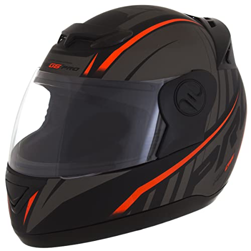 Pro Tork Capacete Evolution G6 Pro Neon Fosco 56 Preto/Vermelho