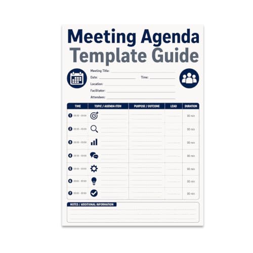 Professional Meeting Organizer Poster - Meeting Agenda Template - 13x19