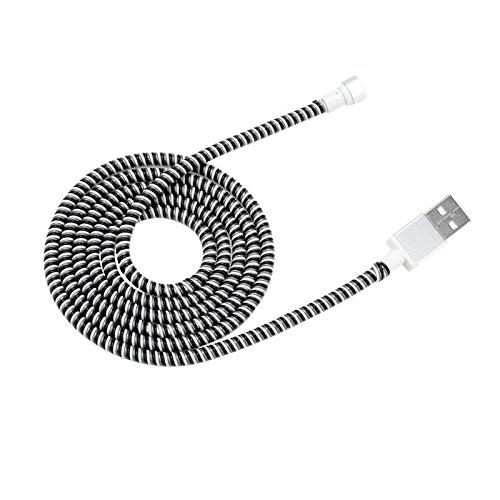 Image of 150cm Universal Multipurpose Creative Spiral Rope Spring Cables Cords Earphones Wraps Winder Line Protectors Cover Organizer (Pack of 3, Random Colors)