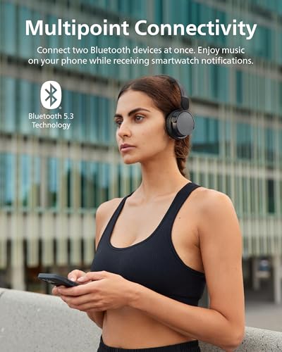 Image of PHILIPS H3209 Wireless Headphones,On-Ear Bluetooth Headphones, Dynamic Bass, Sound Signature,Clear Call,25H Battery Life,Fast Charging,Soft Ear Cups,Bluetooth 5.3,Compact Design,Light,Dark Black