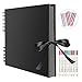 Produktbild FUNVCE Scrapbook Fotoalbum zum Selbstgestalten 80 Black Pages Memory Books 12 x 9 Zoll A4 Bastelpapier DIY Fotoalben mit 12 Metallmarkierungsstiften für Jubiläumsgeburtstagsfreunde Kindergeschenk